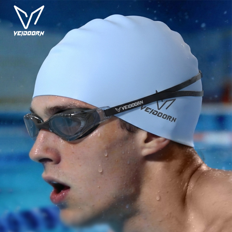 Swim Hat Silicone - 방수 실리콘 수영모 전문가용 성인용 긴머리