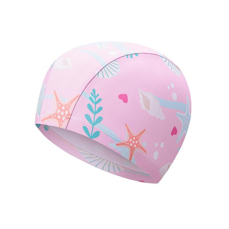 Swim Hat Silicone - 어린이용 만화 캐릭터 수영 모자, 신축성