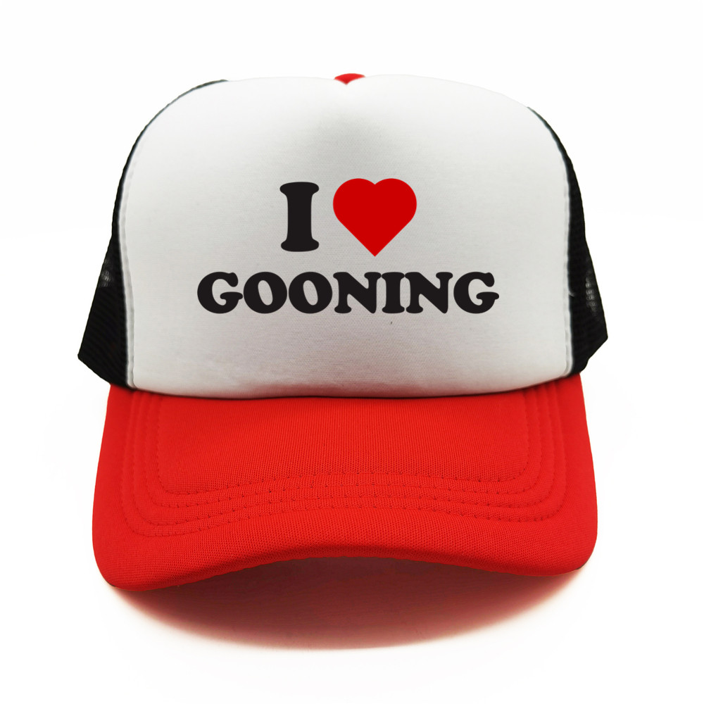 재미 있은 나는 Gooning 야구 모자를 사랑합니다  - Trucker Cap Mesh 리뷰 및 가격
