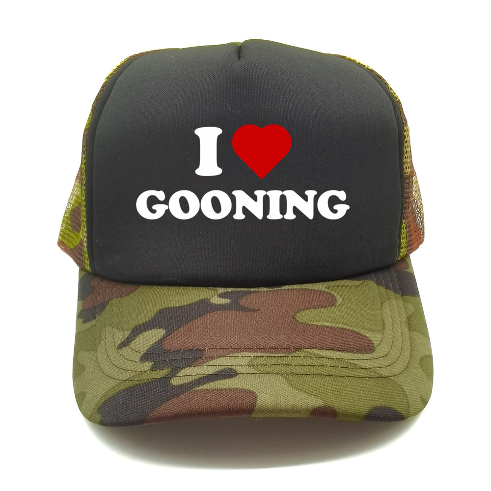 재미 있은 나는 Gooning 야구 모자를 사랑합니다  - Trucker Cap Mesh 리뷰 및 가격