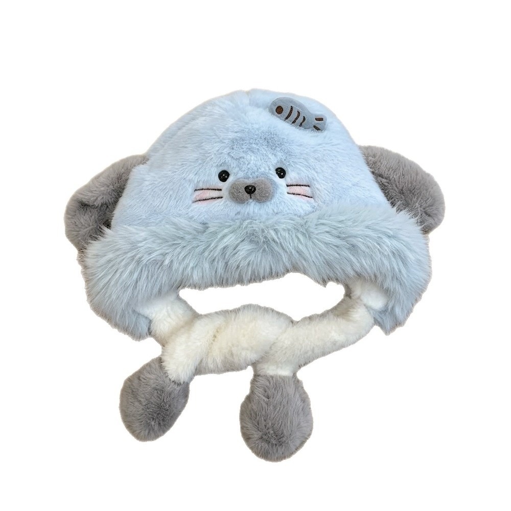 세련된 폴리에스터 소재의 챙이 넓은 모자, 머리 둘레  - Trapper Hat Ear Flap 리뷰 및 가격