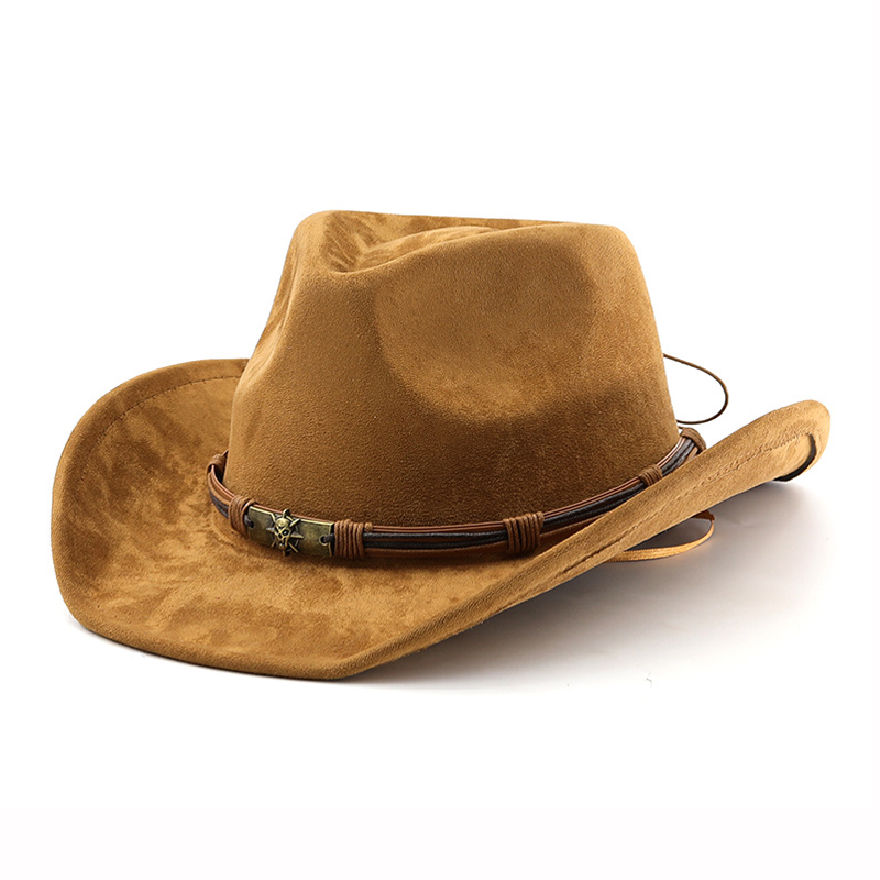 남녀공용 스웨이드 웨스턴 카우보이 모자 빈티지 롤드 브 - Cowboy Hat Straw 리뷰 및 가격
