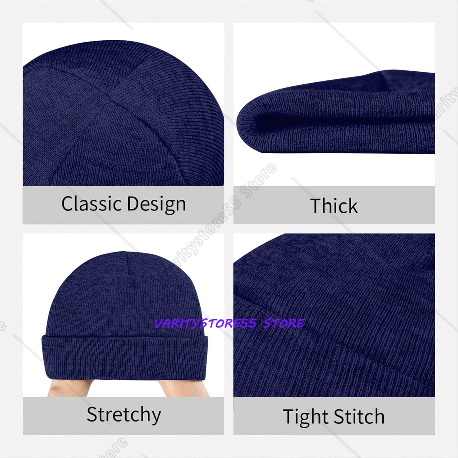 남녀공용 다채로운 색상의 장미 무늬 비니, 겨울용 니트 - Beanie Cuffed Knit 리뷰 및 가격