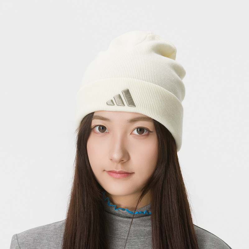 아디다스 비니 KQ6682, 아이보리 화이트, 실버 그 - Beanie Cuffed Knit 리뷰 및 가격