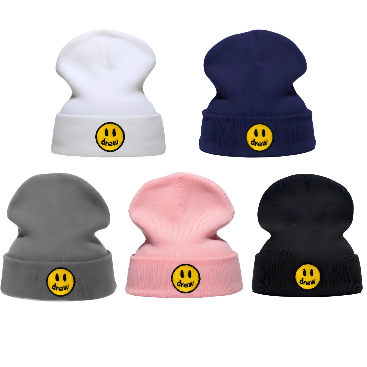 새로운 자수 니트 비니 남녀 겨울용 따뜻한 커프드 스컬 - Beanie Cuffed Knit 리뷰 및 가격