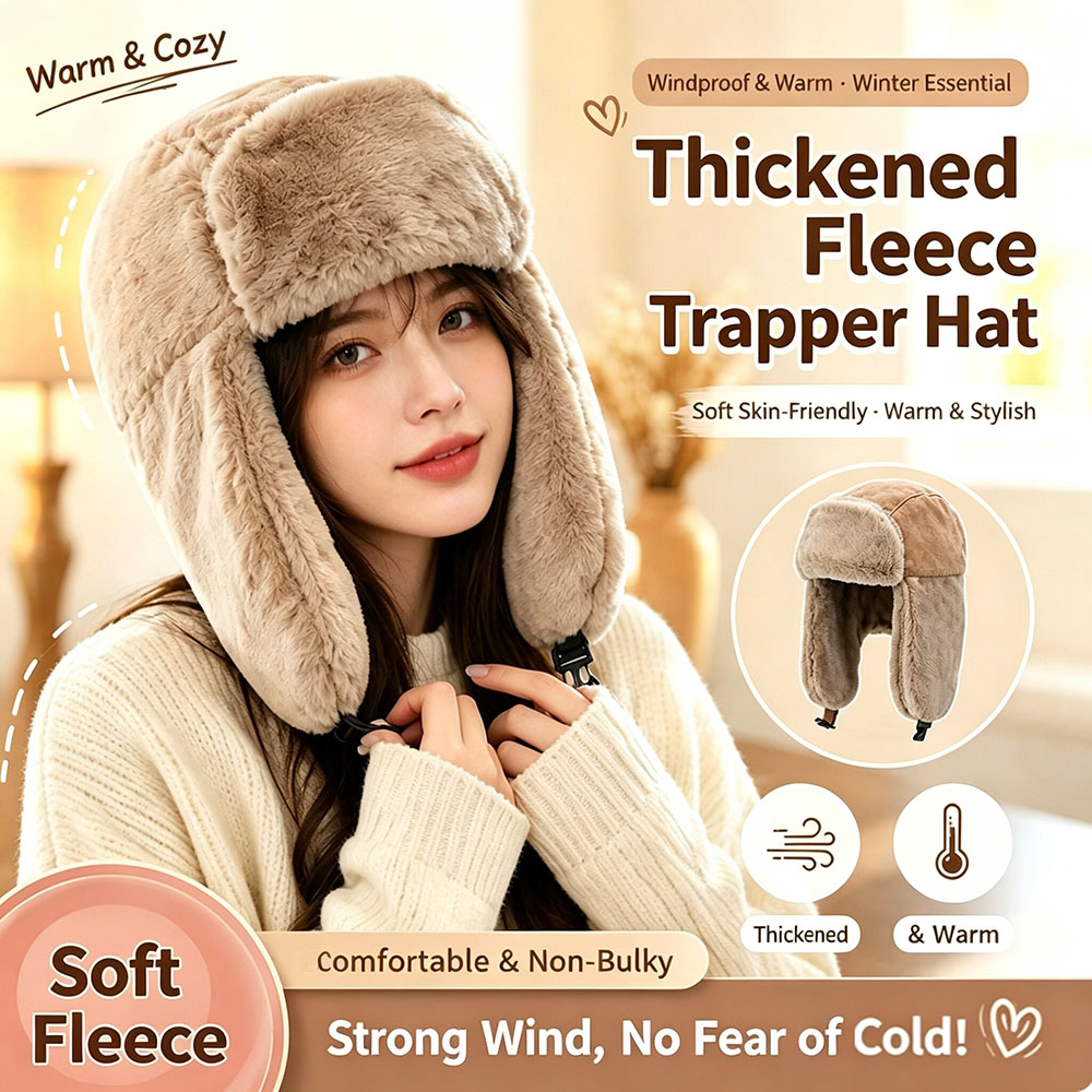남녀공용 두툼한 플러시 소재의 트래퍼 모자, 러시아식  - Trapper Hat Ear Flap 리뷰 및 가격