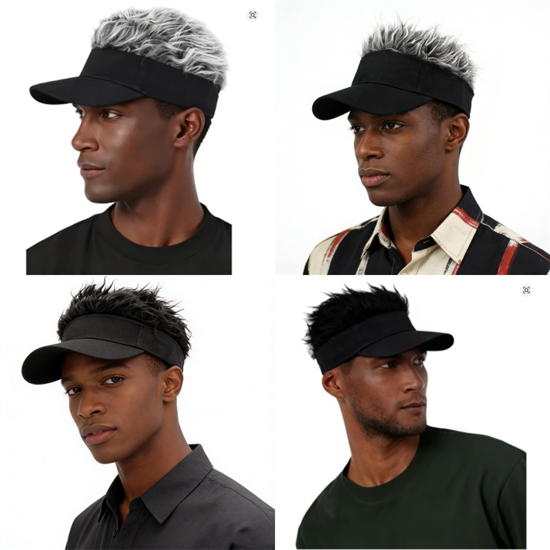 남녀공용 합성 스파이크 가발 헤어 골프 야구 모자 가짜 - Visor Sun Hat 리뷰 및 가격