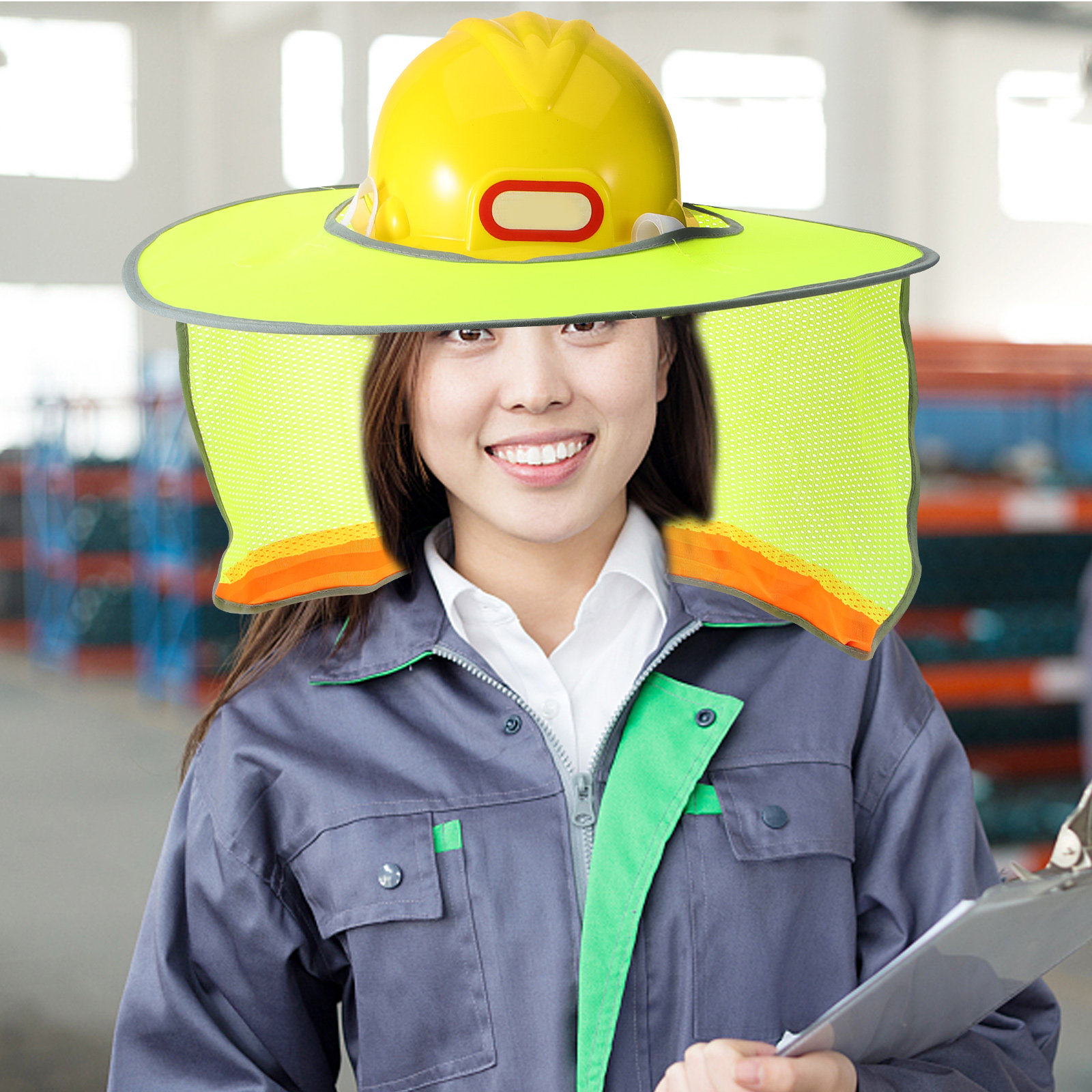 건설 현장 작업자를 위한 반사 스트라이프가 부착된 헬멧 - Visor Sun Hat 리뷰 및 가격