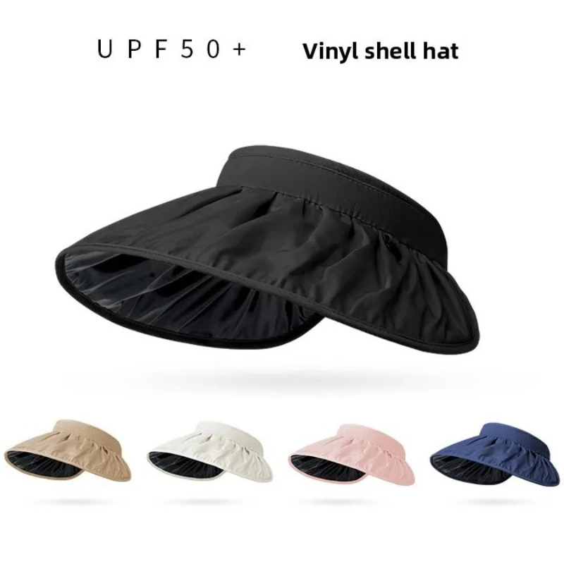 UPF50+ 접이식 헤드밴드 햇빛 가리개 모자, 이중  - Visor Sun Hat 리뷰 및 가격