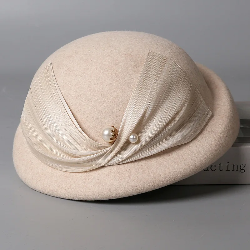 맞춤형 프랑스 실크 린넨 베레모 여성용 호주산 울 펠트 - Beret French Wool 리뷰 및 가격